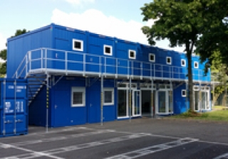 Provision and installation office cabin for event organization - San Siro Stadium, Milan
